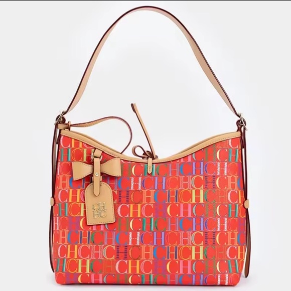 Carolina Herrera Vibrant CH luxury Shoulder Bag - Picture 3 of 16